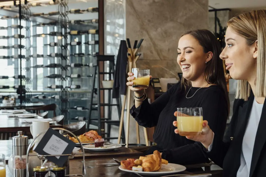 Breakfast & Barista made coffee at Café 1851 at Crowne Plaza Christchurch